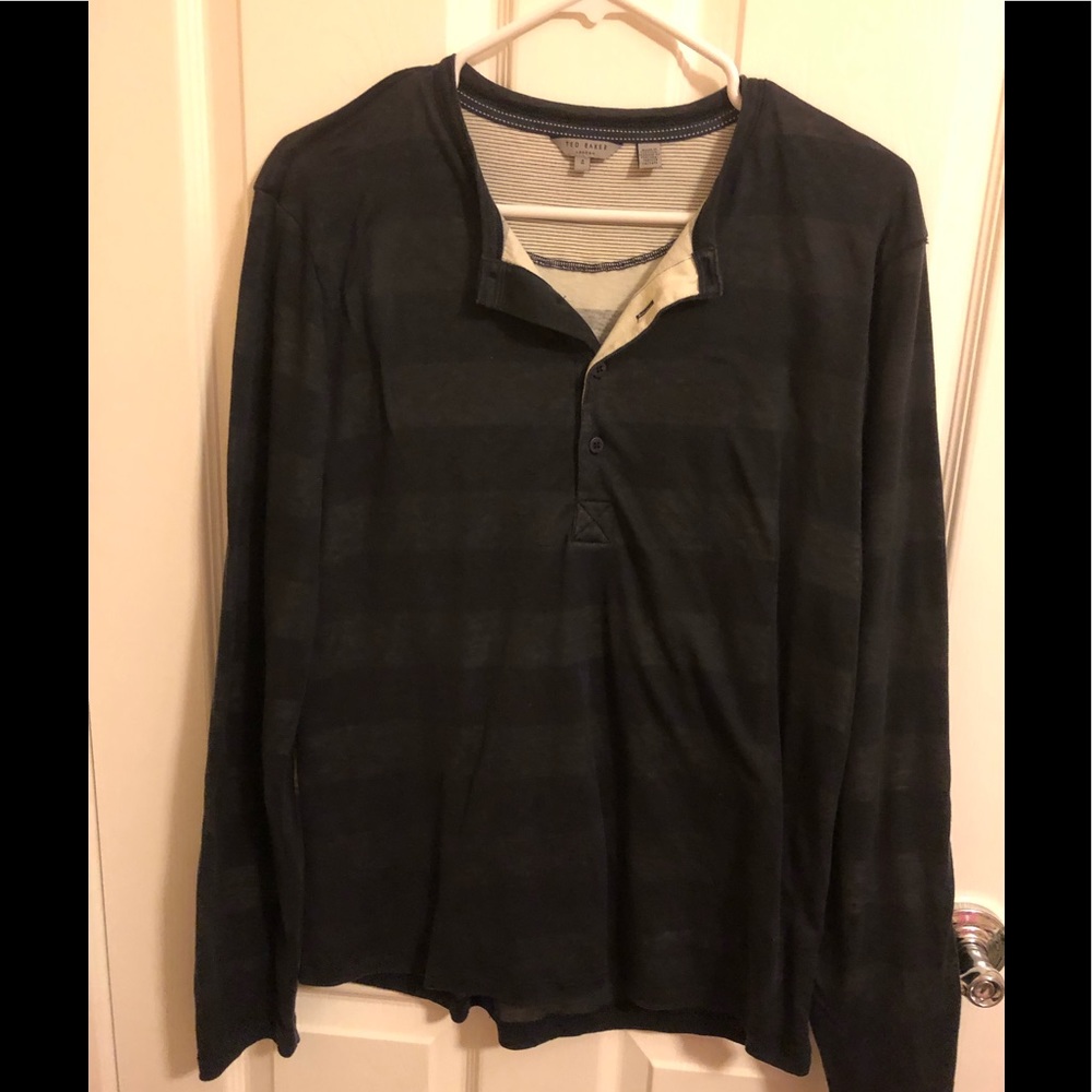 TED BAKER Men’s Navy Long Sleeve Size 4